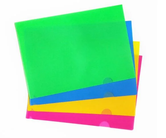 PP Plastic L Shape File Folder for A4