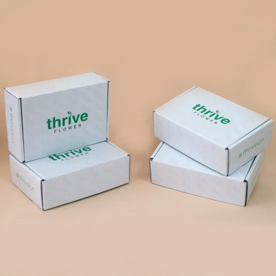 ロゴ ギフト ボール紙出荷白い化粧品包装メーラー印刷されたカスタム ボックス